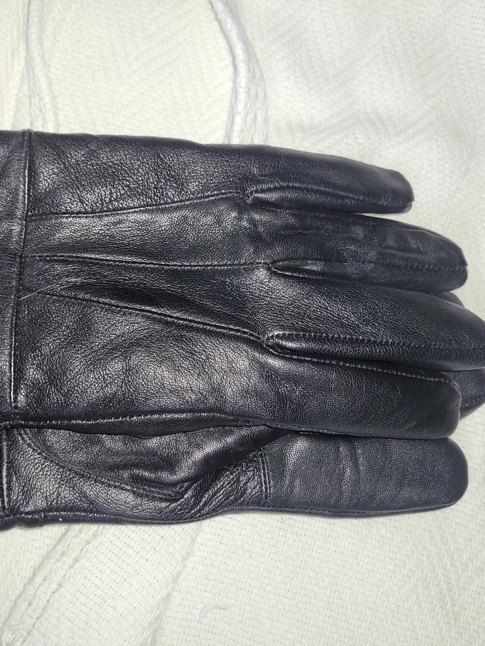 3M Thinsulate Black Leather Gloves for Men